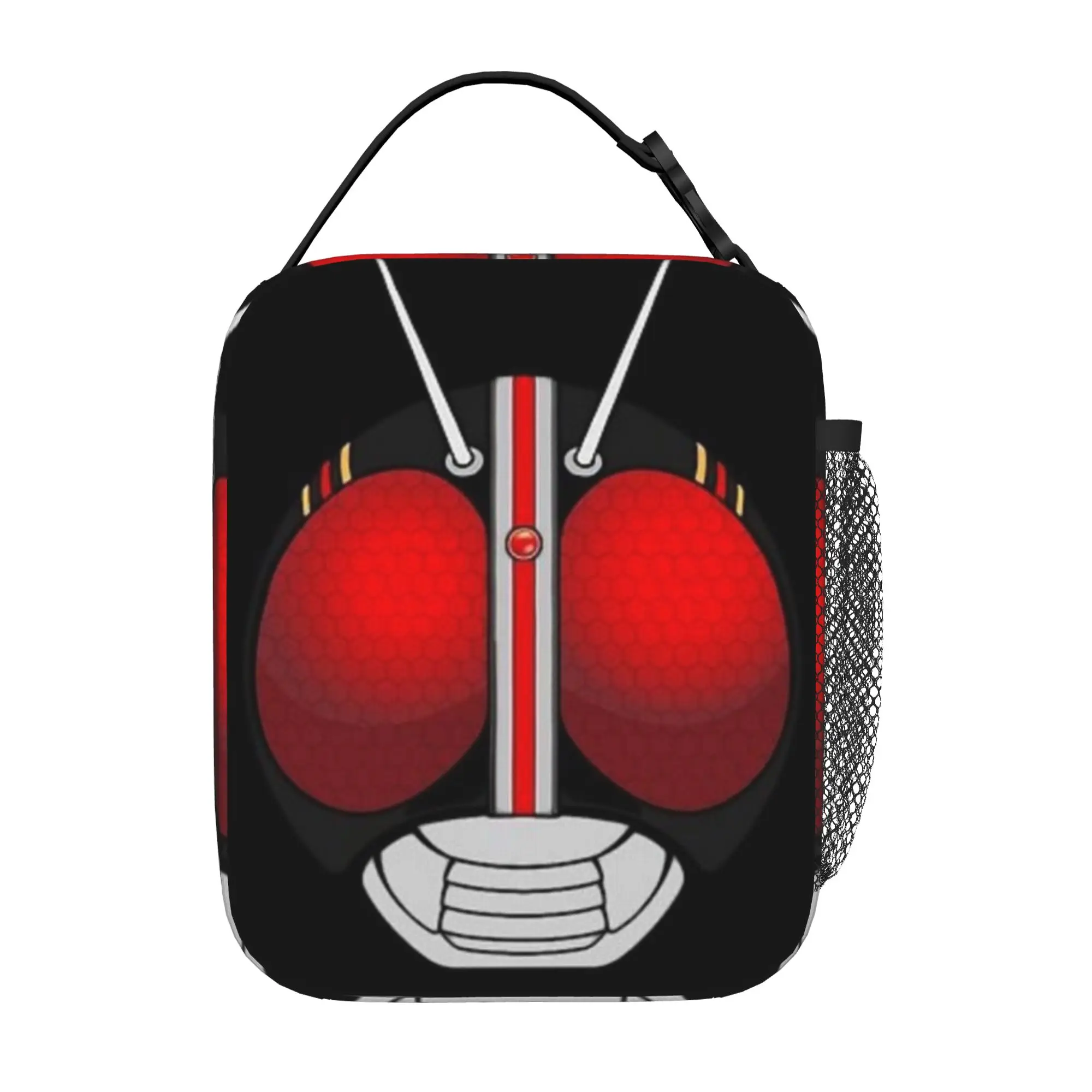 Zurück zur Schulsaison: Kamen Rider Aufbewahrungstasche mit Cartoon-Motiv (5), Reißverschluss, super Qualität, personalisierte, solide Lunch-Tasche