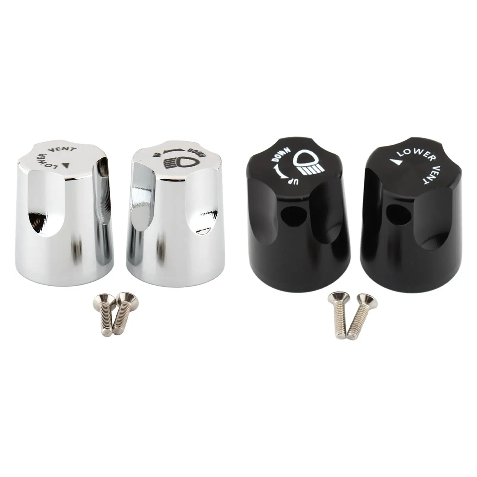 

2 шт., крышка ручки регулировки фар из алюминиевого сплава, крышка ручки регулировки фар для Honda GL1500, легко установить