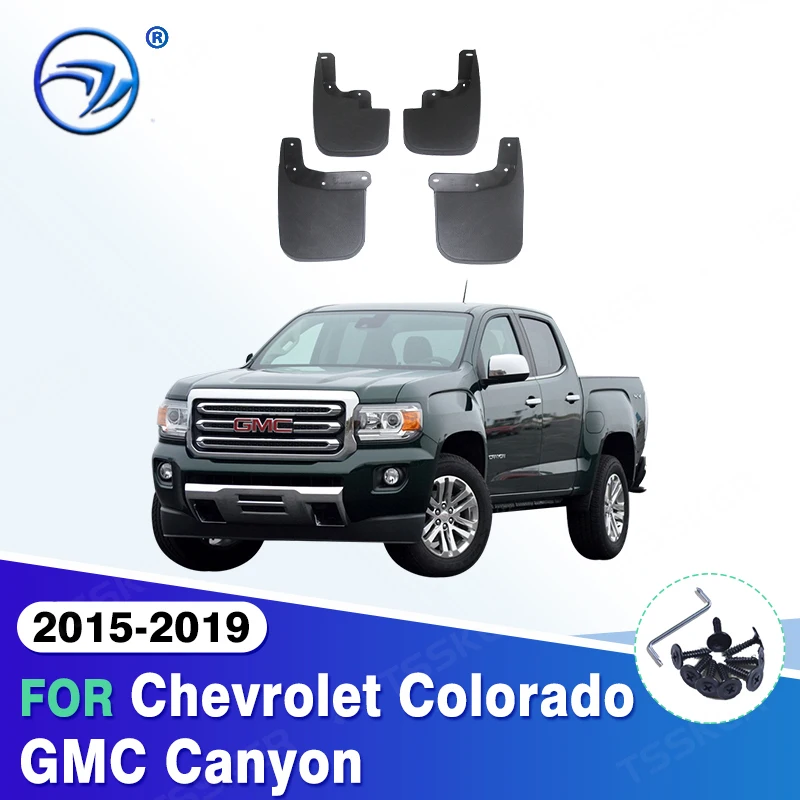 4Pcs Car Front Rear Mud Flap Mudguards Splash Guards For Chevrolet Colorado GMC Canyon 2015 - 2019 2016 2017 2018