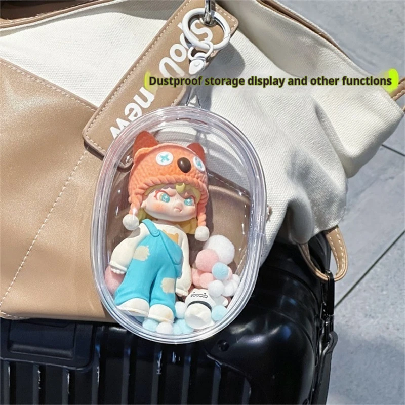 10cm Cotton Doll Accessories Go Out Cosmetic Bag Double Zipper Walking Doll Bag Plush Doll Storage Mini Small Pain Bag Pendant