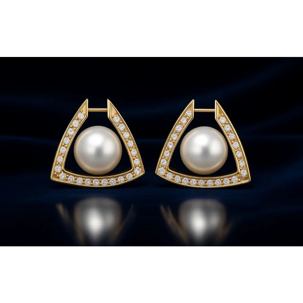 

Геометрические серьги-кольца из стерлингового серебра с позолотой 14K, модные овальные, U-образные, треугольные серьги-хагги для женщин