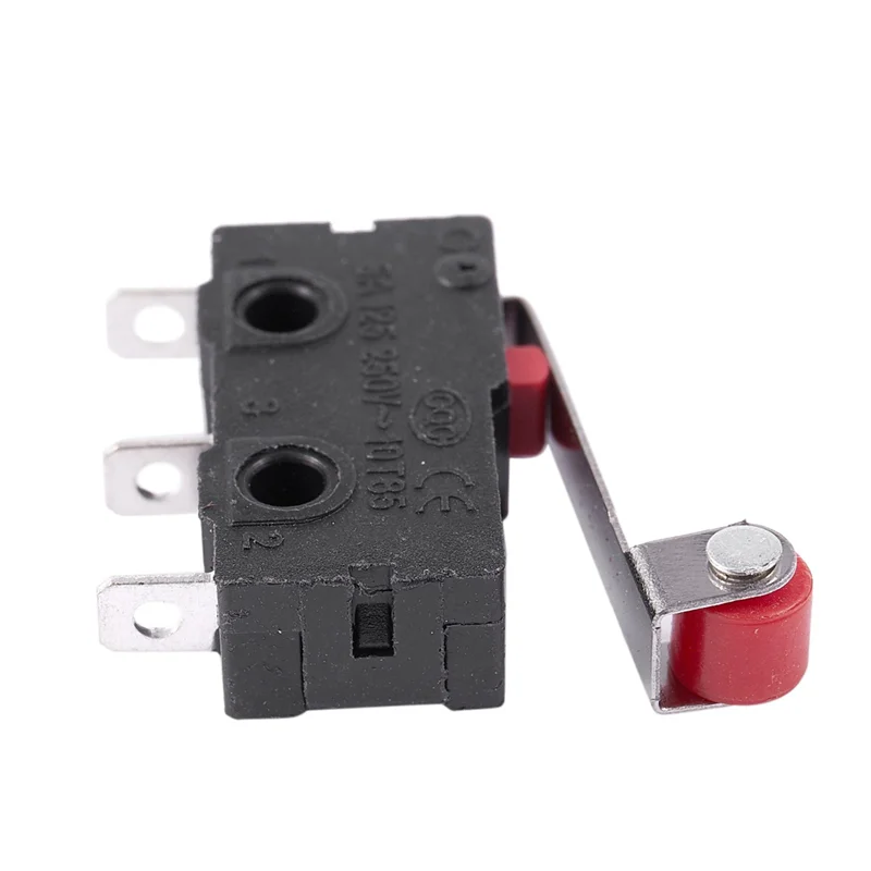 B62B-50Pcs Micro-Roller Lever Arm Open Close Limit Switch Kw12-3 Pcb Microswitch