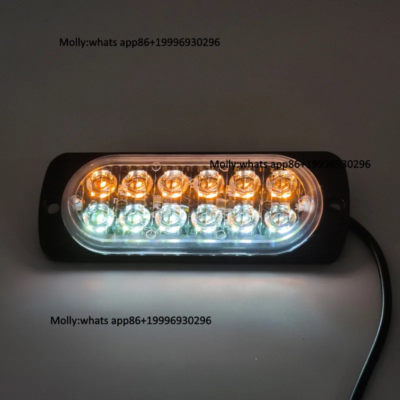 New Ultra-Thin 12LED Side LED Light Cars Trucks Pickups High Bright Flashing Signal Strobe Warning 12V Universal Modification