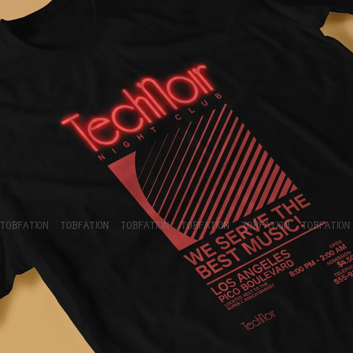 TechNoir Red Harajuku TShirt Terminator Style Tops Comfortable T Shirt Male Short Sleeve Unique Gift Clothes