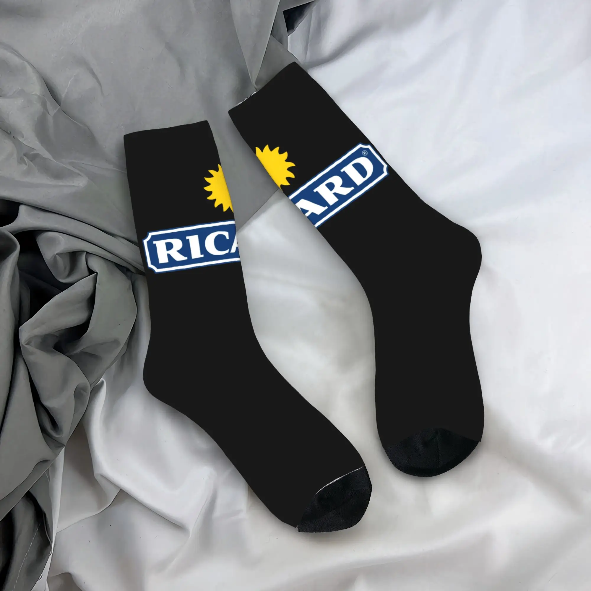 

Custom Novelty Print Ricard Socks for Women Men Stretchy Summer Autumn Winter Crew Socks