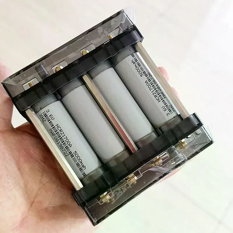 DIY Energy Storage Kit 18650 Battery Holder Case Box Bracket Slot PC Plastic Material Support 6P 8P Splicable No Soldering