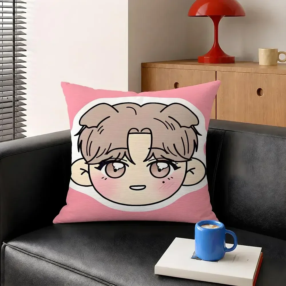 Manhwa Operation True Love Suae Eunhyeok Cushion Cover Decorative Pillowcase Soft Short Plush Cozy Durable Sofa HomeDecor Items