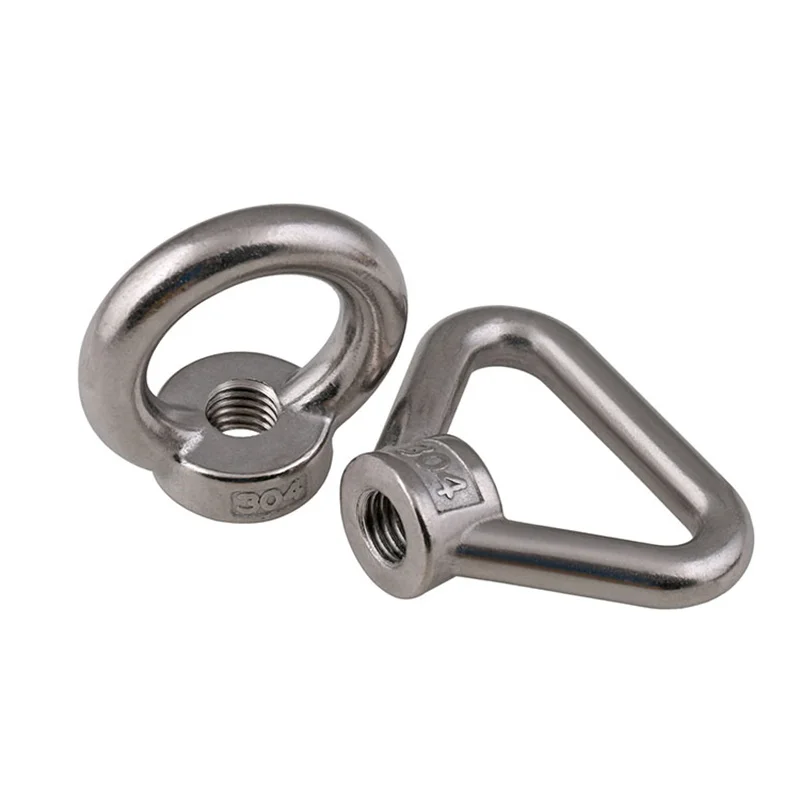 DIN582 M3 M4 M5 M6 M8 M10-M24 304 Stainless Steel Marine Lifting Eye Nut Ring Nut Thread HW108