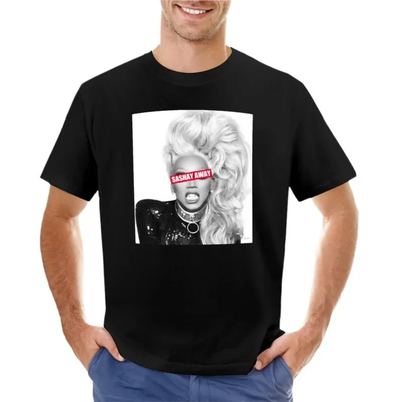 Camiseta lisa de RuPaul Sashay Away para hombre, tops de verano, camiseta de diseñador