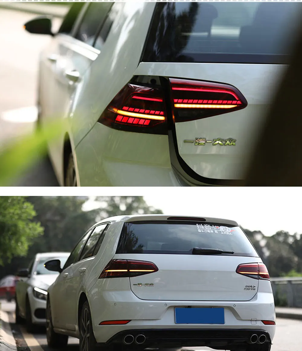 Car Led Rear Lights For VW Volkswagen Golf 7 Tail Light MK7 7.5 2014-2020 Accessories Stop Brake Reverse Taillights Assembly