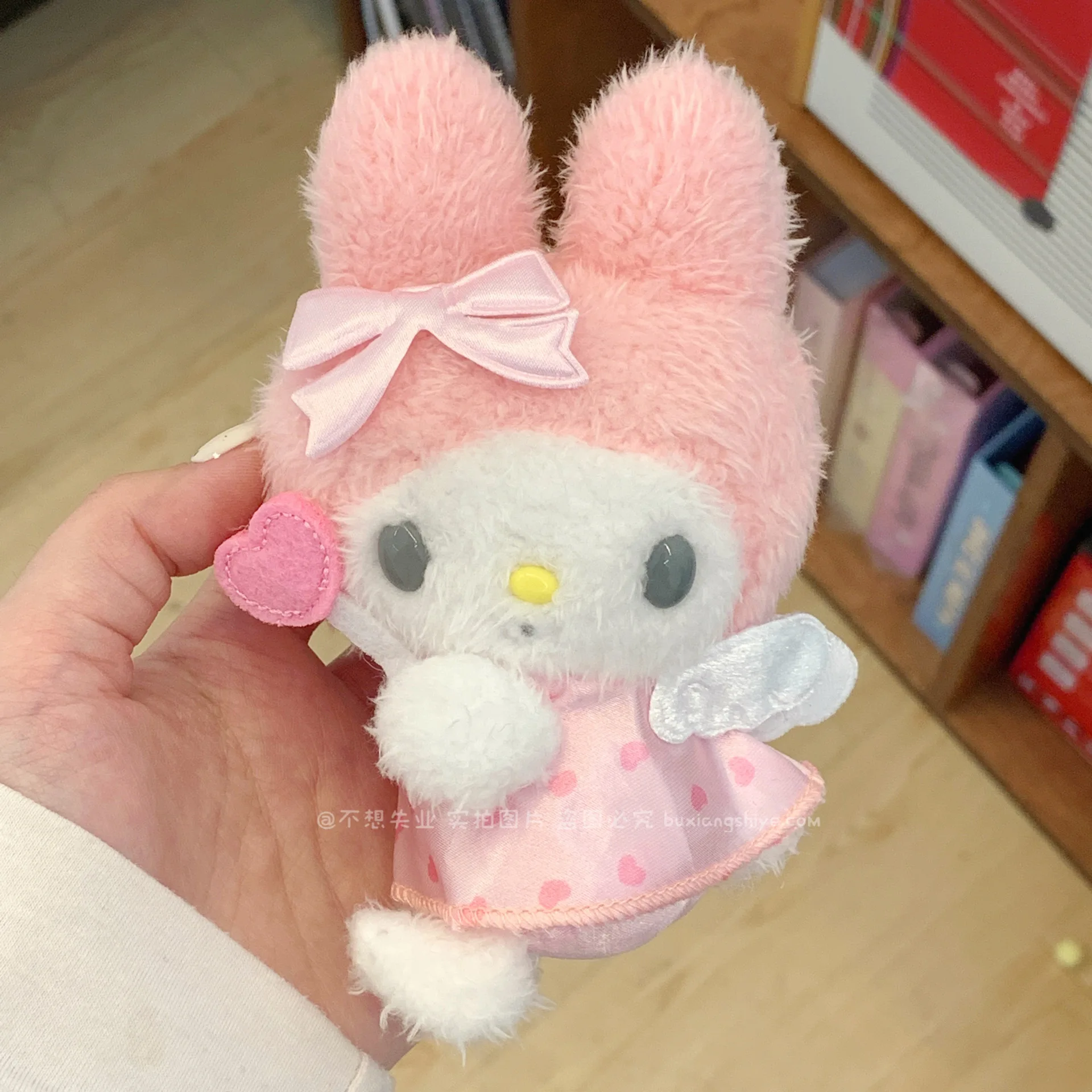 Kawaii Hello Kitty Plush Pendant Sanrio Angel Kuromi My Melody Anime Cartoon Keychain for Girls Cute Key Chain Decoration Toys