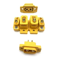 XT60E XT60 male female Socket Panel Mount Connectors With Screws DIY RC Drone Toy Battery Plug Soldering Gold-Plated Plated