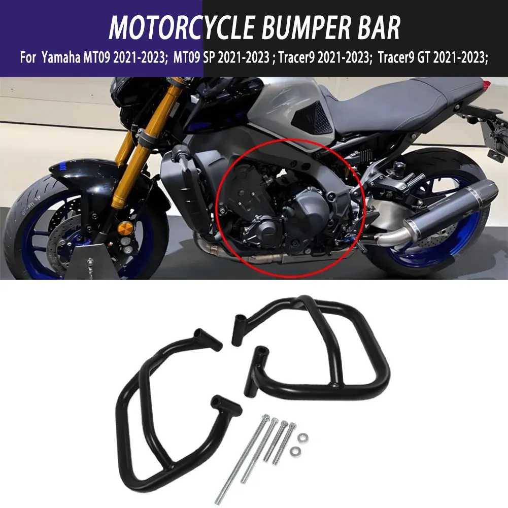 For Yamaha MT09 MT09 SP Tracer9 Tracer9 GT 2021 2022 2023 Motorcycle Parts Engine Bumper Engine Guard Crash Bar Frame Protector