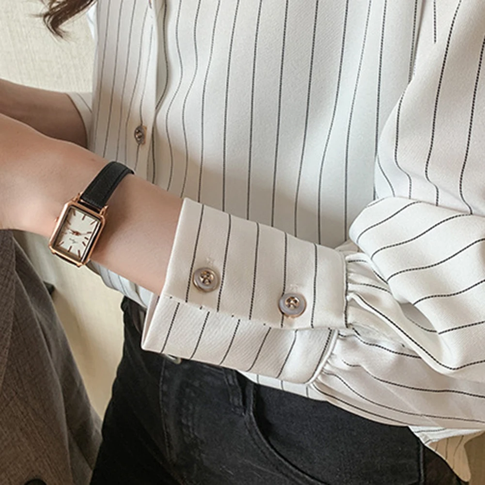 

Casual Loose Top Long-Sleeved Shirt Solid Color Pattern Versatile For Various Occasions Long Sleeve Style Shirt For Women