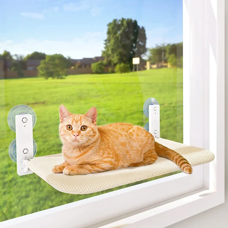 Imagem -05 - Rede sem Fio para Gatos Interiores Rede Sunny Window Perch Cama Durável para Gatinho Quadro de Escalada Cama Dobrável Aérea