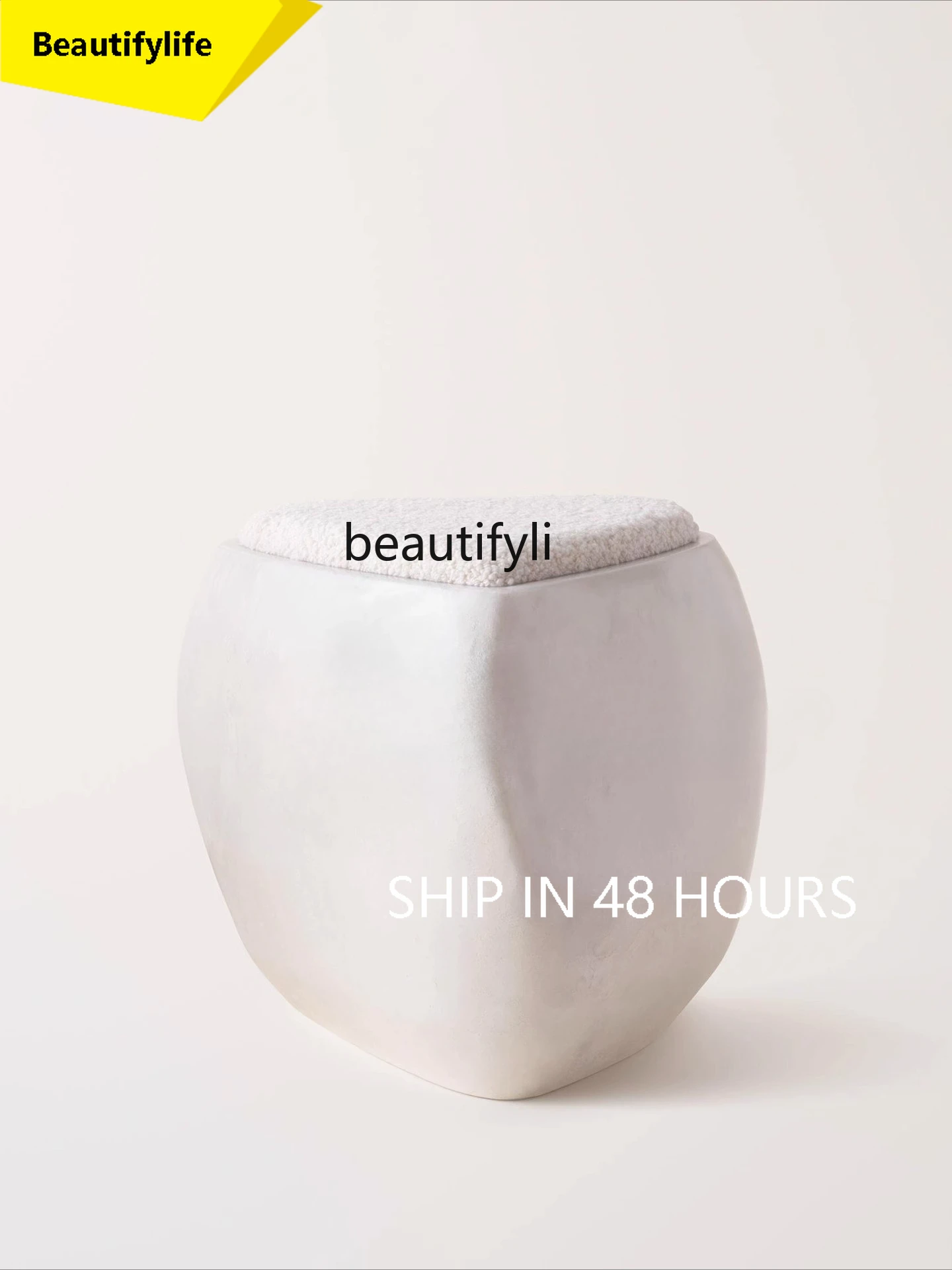 

Solid wood, square stool simple household, round stool asymmetrical, stool