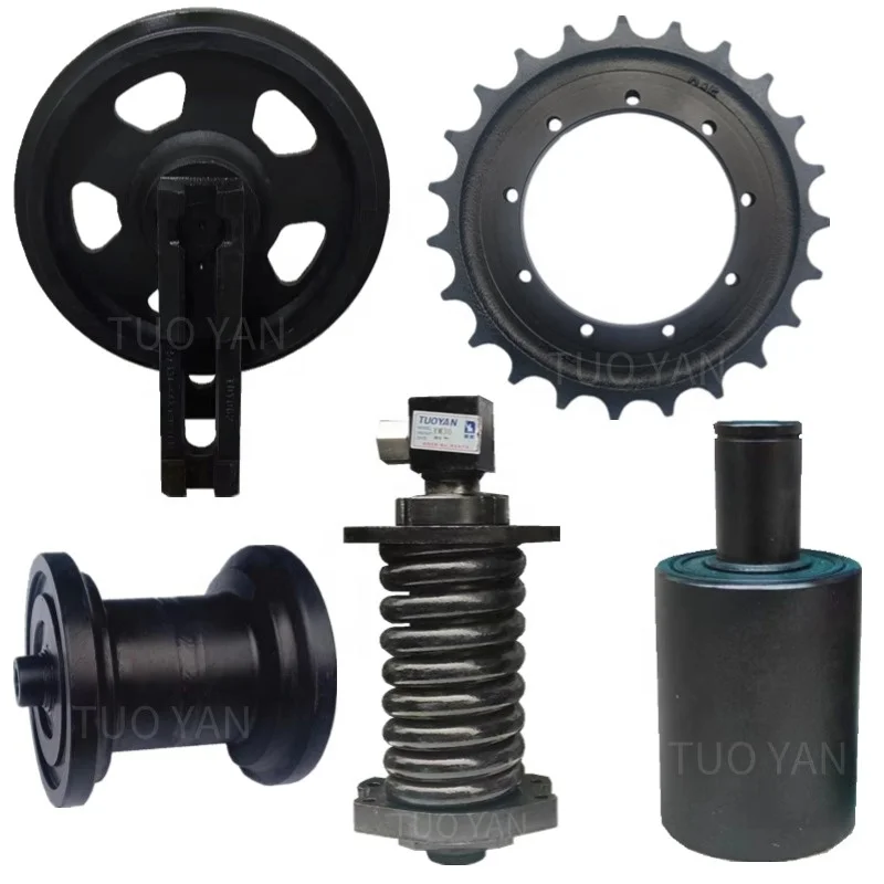Large Stock Mini Excavator Spare Parts Bottom Wheel for   Vio30 Idler Roller Mini Digger Parts YM35 Idler Roller Sprocket