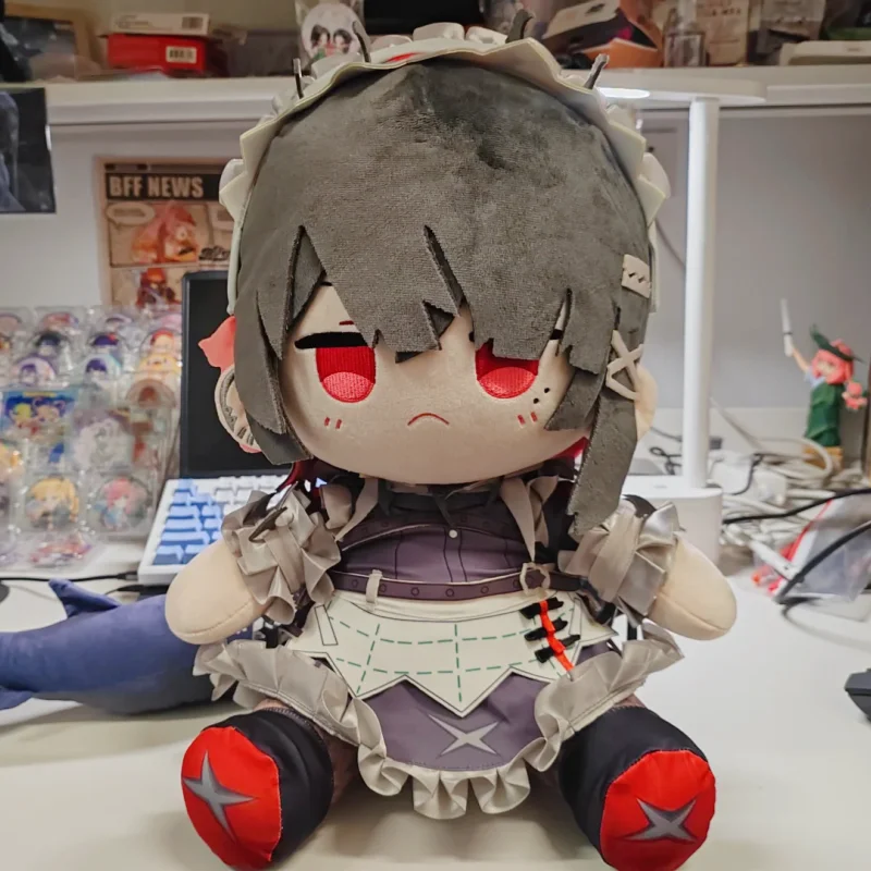 

40cm Game Zzz Zenless Zone Zero Shark Girl Plush Doll Ellen Joe Soft Stuffed Costume Magnetic Tail Birthday Gift Trend Play Toy