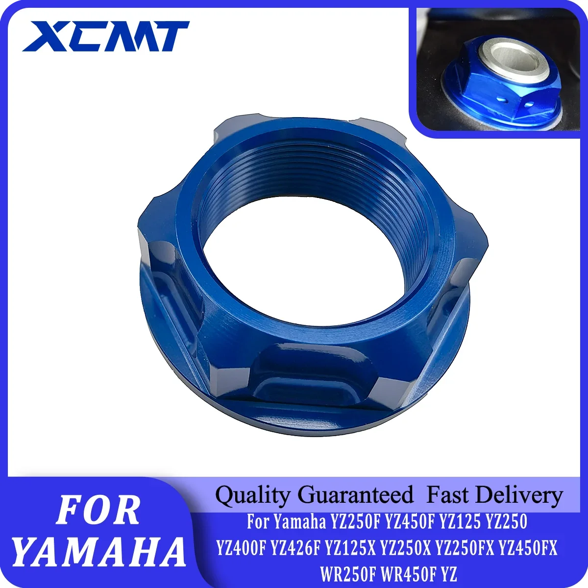 

CNC Steering Stem Top Yoke Nut For Yamaha YZ250F YZ450F YZ125 YZ250 YZ400F YZ426F YZ125X YZ250X YZ250FX YZ450FX WR250F WR450F YZ