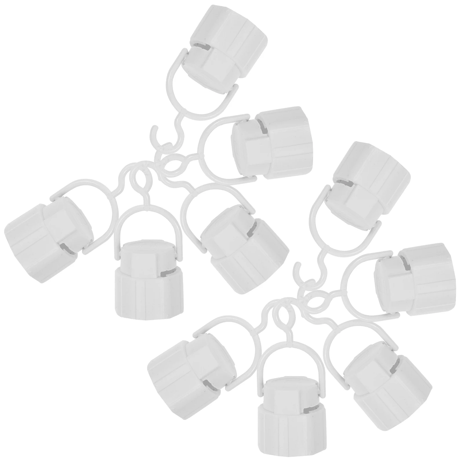 

10 pcs Emergency Bulb Light Holder Camping Tent Hanging Socket Solar Lamp Sockets Ceiling Bulbs Base Hook Design Portable