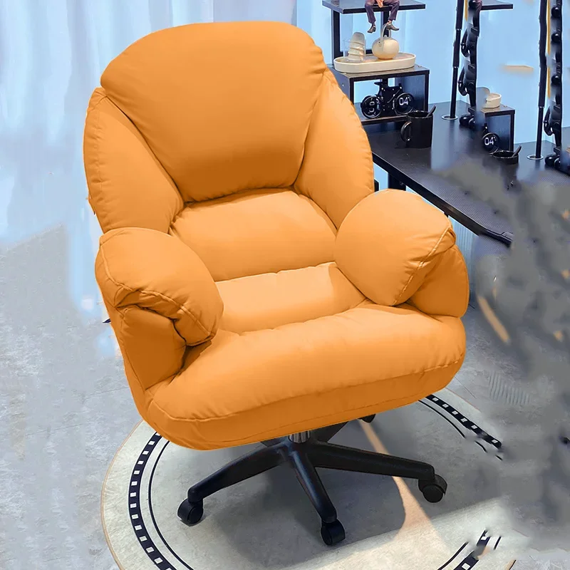 Support Luxury Office Chairs Wheels Base High Back Comfortable Office Chair Recliner Footrest Cadeira Gamer Office Furniture