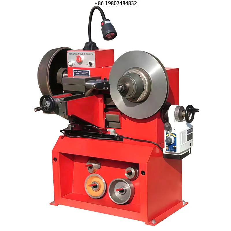 Vehicle Brake Disc Lathe Brake Drum Cutting Polishing Machine High Precision Tool for Car Repair Workshop