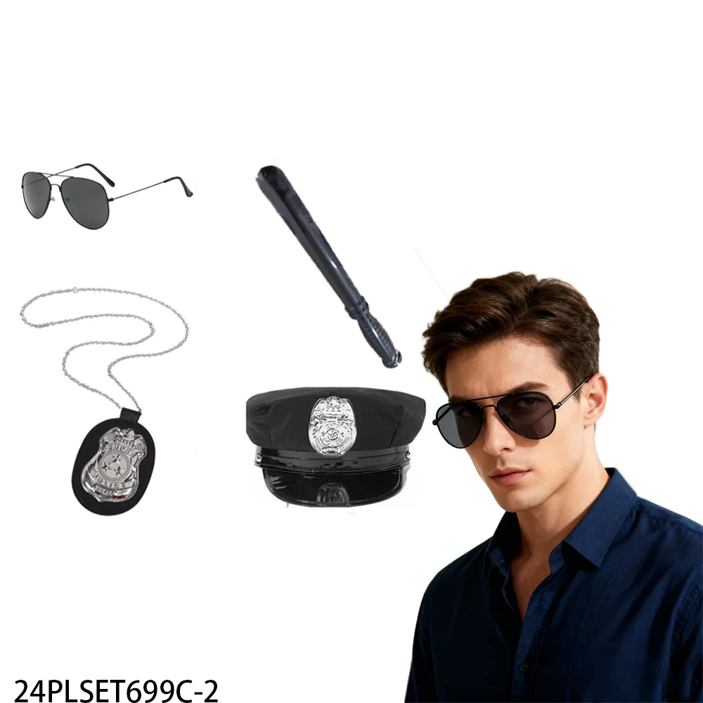 PESENAR Officer Themed Festival Character Costume Accessories