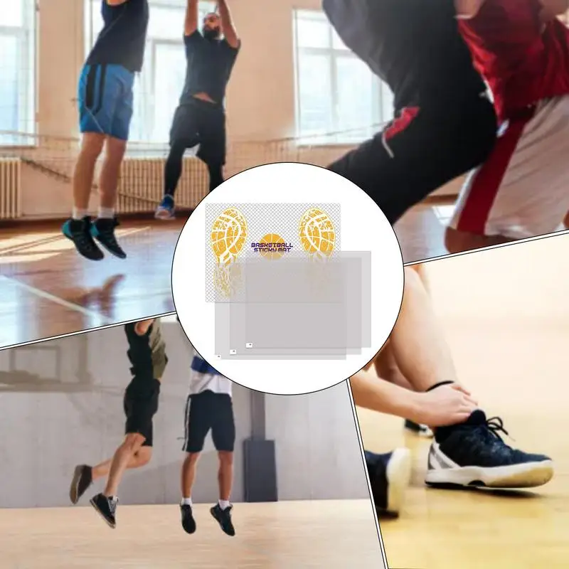 الحصير لزجة للأحذية كرة السلة الجر حصيرة عدم الانزلاق كورتسايد لاصق مجلس الملحقات 17x13 بوصة إكسسوارات رياضية مع