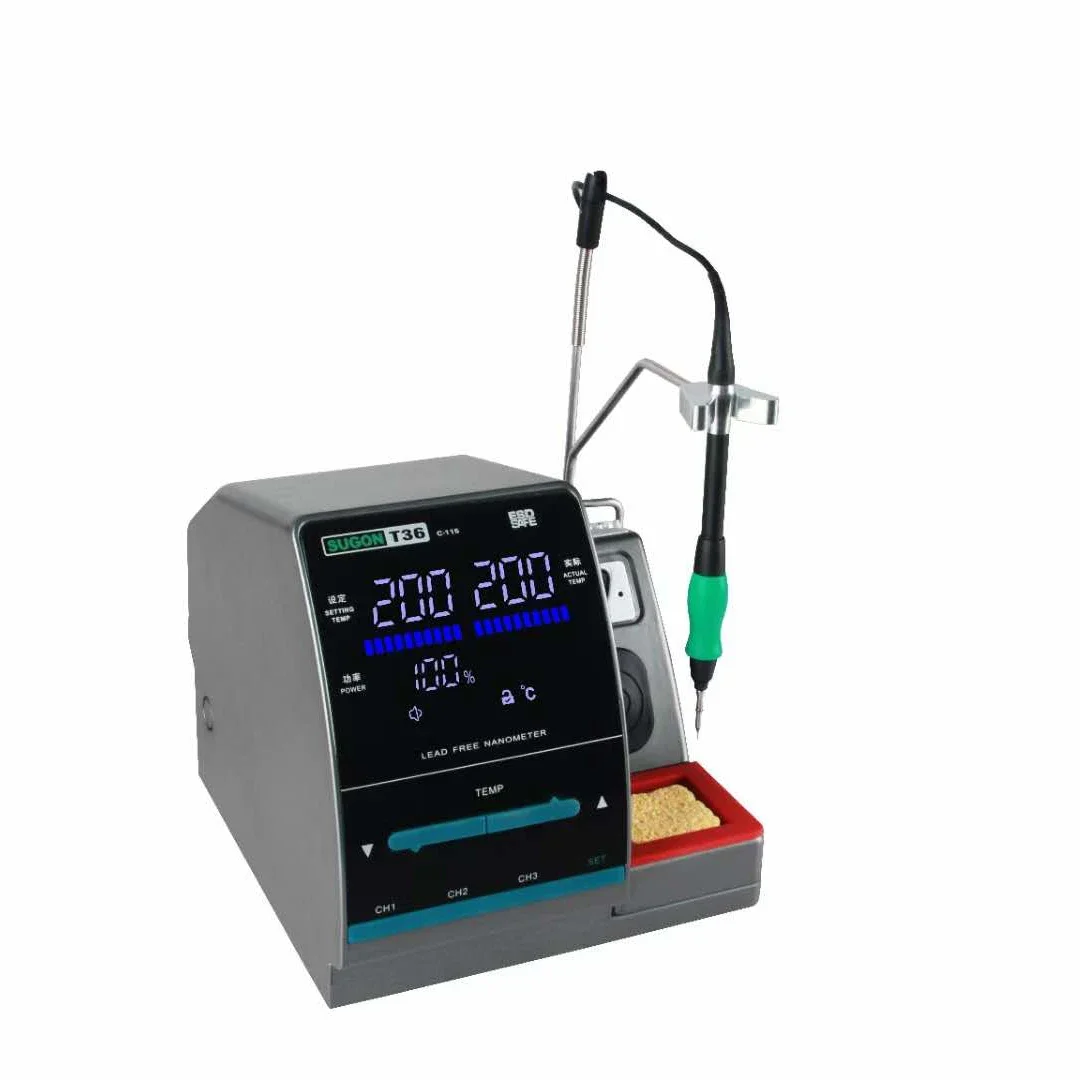 SUGON T36 300W Hot Air Desoldering Station Professional Repair Machine Welding Machine Soldering Station for Repair Mobile Phone