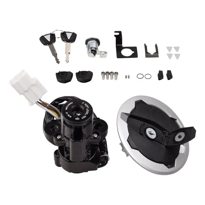 For Kawasaki Ninja 650 2017-2024 Z650 2017-2024 Motorcycle Ignition Switch Fuel Gas Lock Key Set