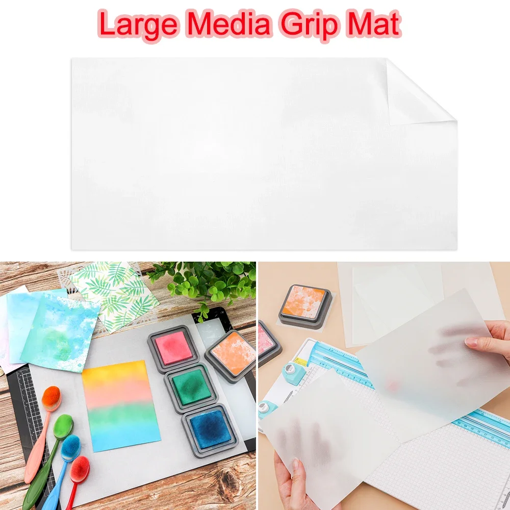 

1Mx50cm Creative Cuttable Large Media Grip Mat Heat Resistant Non-Slip Craft Mat Smooth Mat For Ink Blending Stamping Stenciling