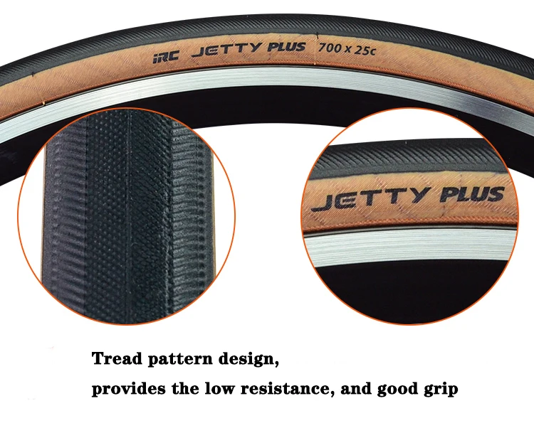 Irc jetty Plus-折りたたみ式ロードバイクタイヤ700x23c,700x25c