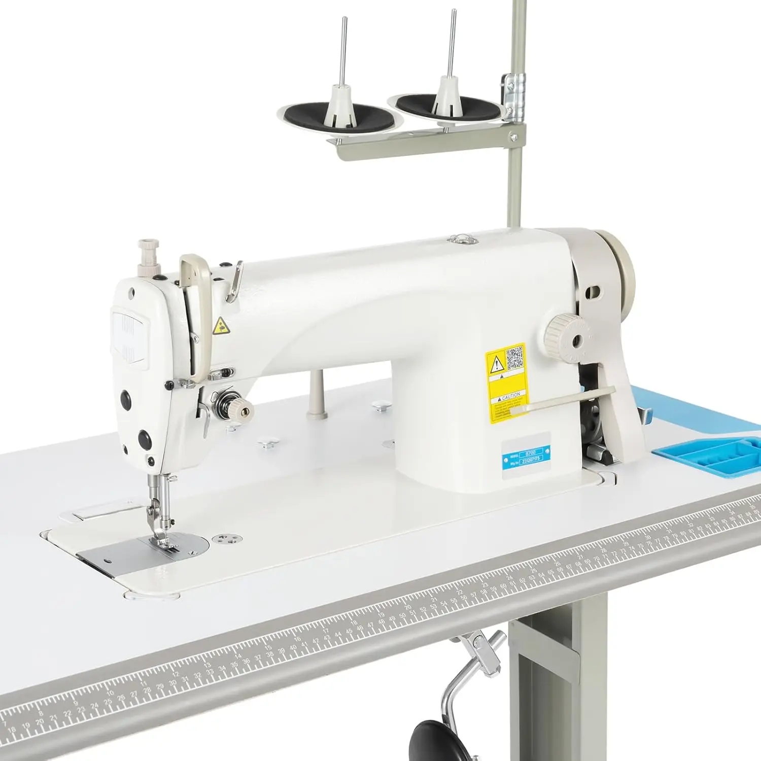 

6500RPM Industrial Sewing Machine with Motor, 110V 550W Commercial Heavy Duty Grade Leather Upholstery Sewing, Customized
