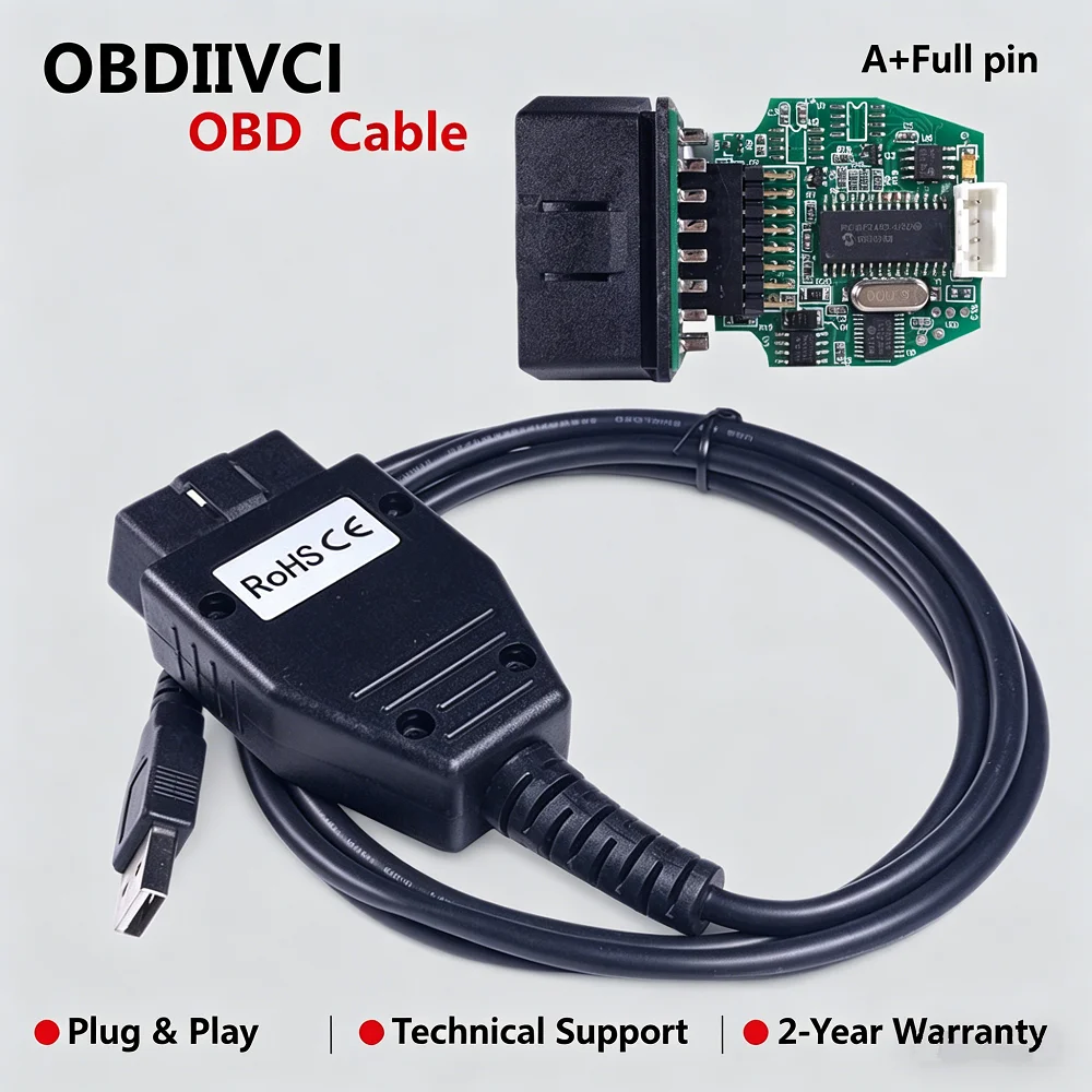 OBD Cable, OBD2 Scanner, Support Forscan IDS, USB Car Diagnostic Tool for Ford Mazda Jaguar Land Rover