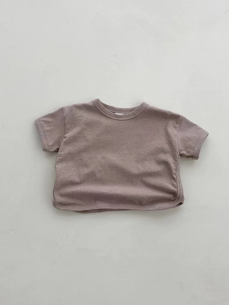 T-shirt à manches courtes en coton pour bébé garçon et fille, vêtement d\'été pour enfant en bas âge, décontracté, polyvalent et respirant
