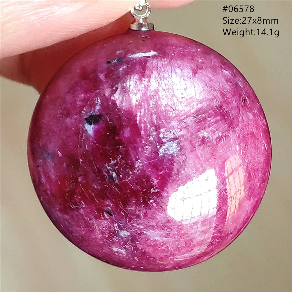 Natural Red Ruby Oval Pendant Jewelry Rare Bead Fashion Red Ruby Women Men Necklace Gemstone 925 Sterling Silver AAAAA