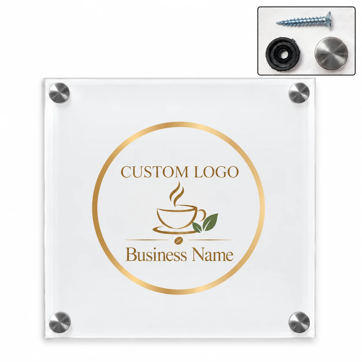 1 adet kişiselleştirilmiş akri - Home Office Logo incelemesi ve fiyatı