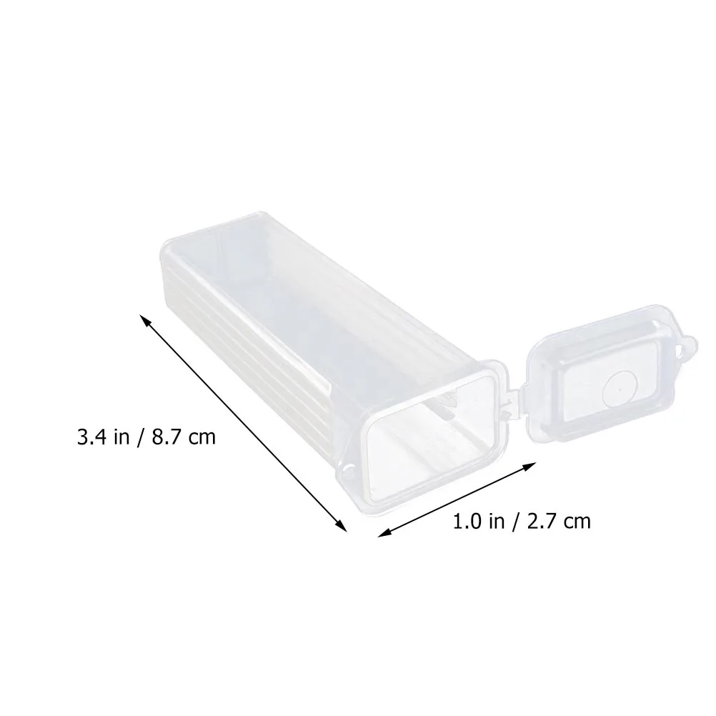 50pcs PP Material Easy Clean Pathological Specimen Storage Microscope Section Holder Glass Case Teaching Aids
