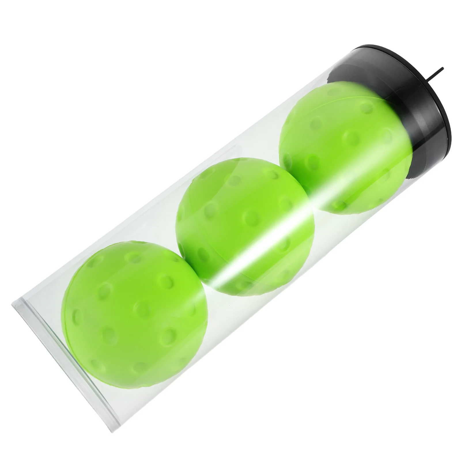 

1 Set 74Mm Soft Pu Foaming Quiet Balls For Indoor Outdoor Practice Silent Training Ball Mute Pickleball Set Soft Practice Balls