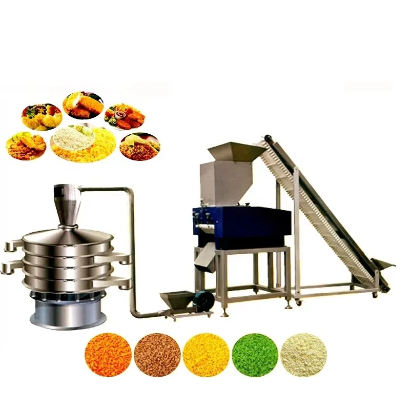 Extrusora Automática Personalizada de 100-250 kg/h, Máquina para Hacer Panko de Acero Inoxidable 304, Línea de Producción de Harina para Panadería