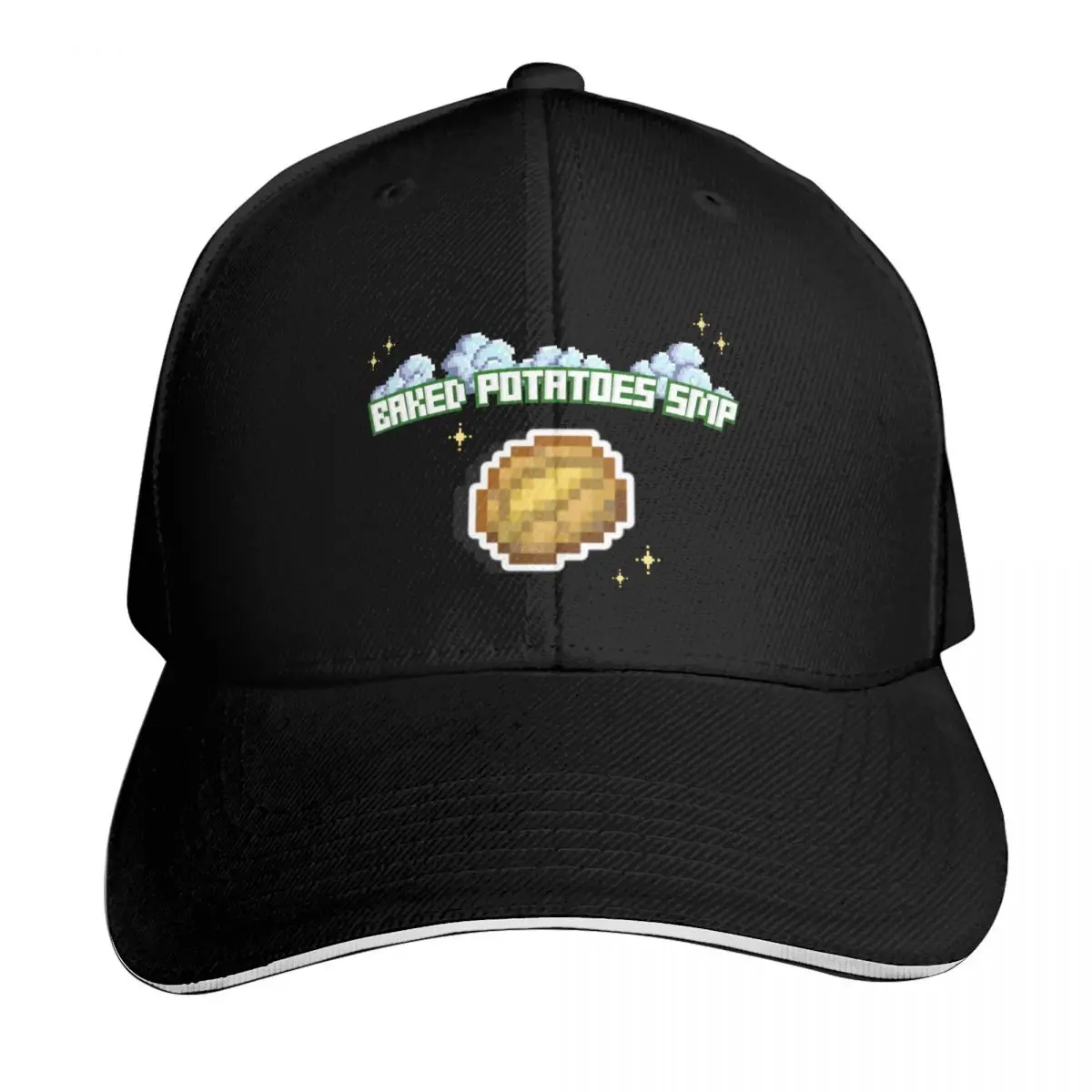Transparent Baked Potato SMP (SE. 3) Logo 3 Baseball Cap Casual Daily Wear Quick Dry Performance Cotton Twill Breathable