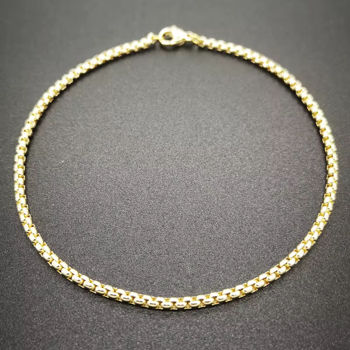 Ankel Bracelets 18K Gold Solid Stainless Steel Anklets For Women Barefoot Sandals ROLO Chain 9/10/11 Inches Waterproof Jewelry