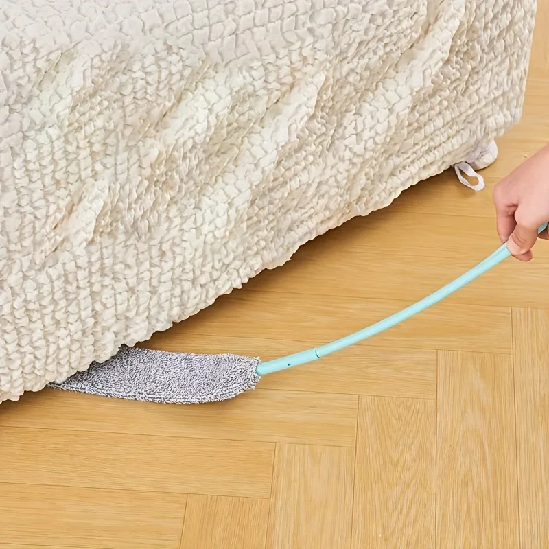 1pc Upgraded Extendable Dust Cleaner - Ultra-Long Retractable, No-Trace Dust Balls, Flexible Soft Bristles for Under Furniture
