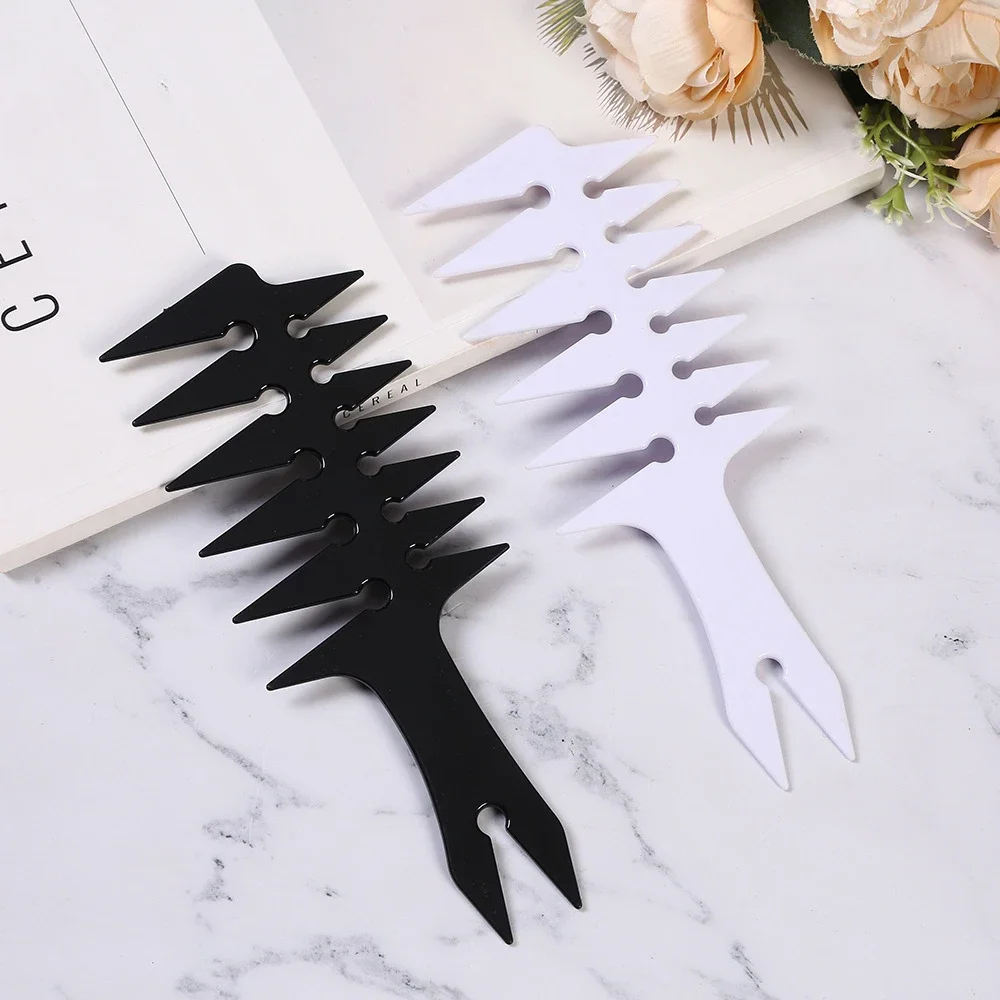 

Professional Double Side Tooth Combs Fish Bone Shape Hair Brush Barber Hair Dyeing Cutting Coloring Brush Man Hairstyling Tool