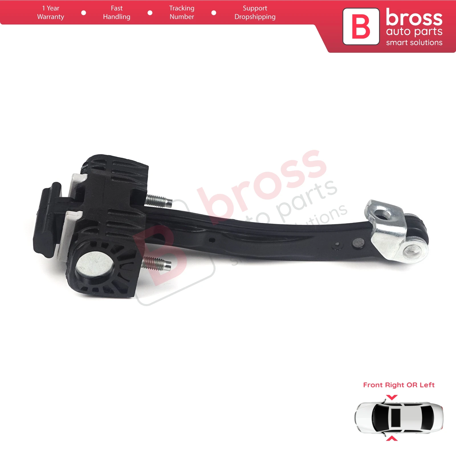 Bross Auto Parts BDP725 Front Door Hinge Stop Check Strap Limiter 5160264; 13229021 for Insignia 2008-2017 Ship From Turkey