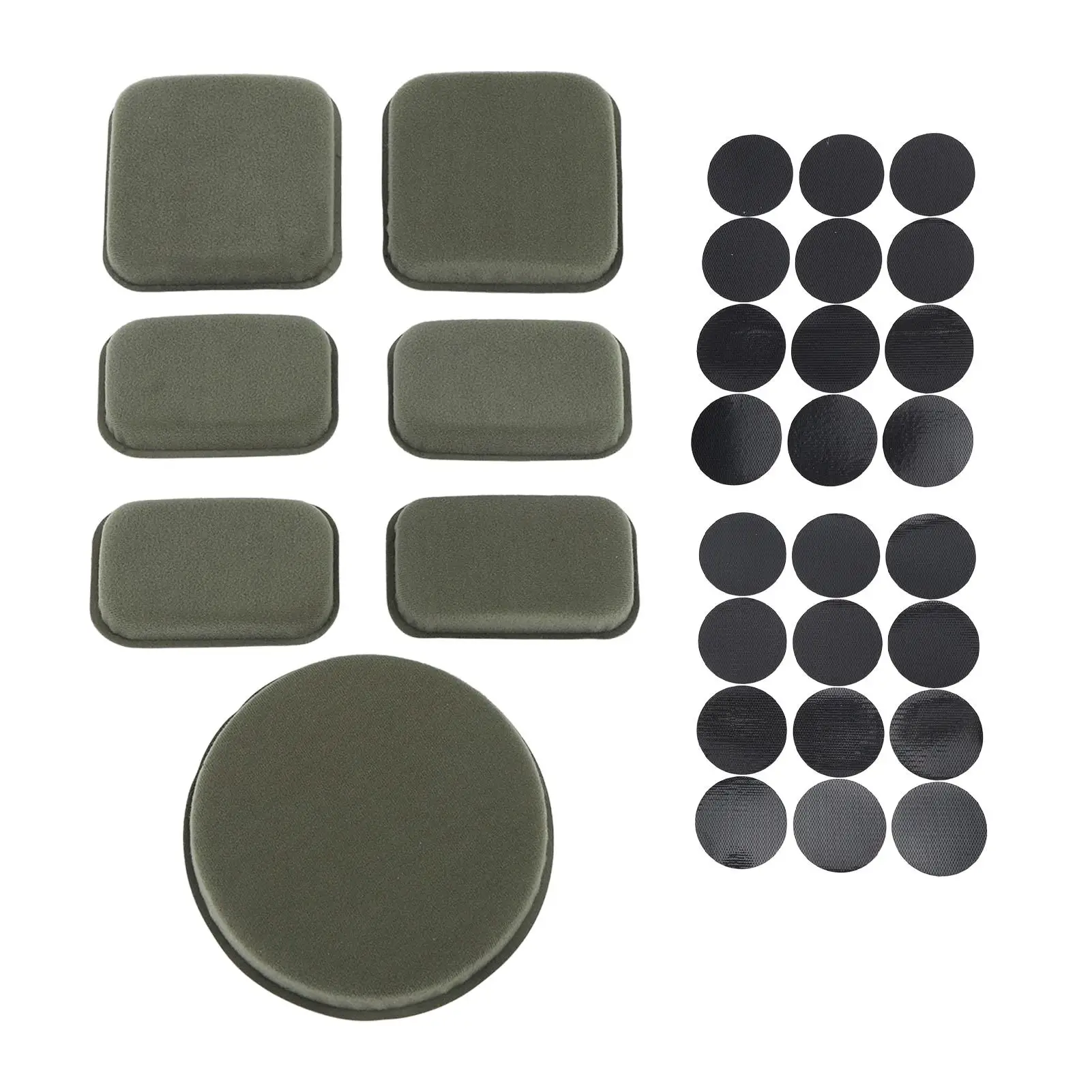 7PCS Helmet Padding Kit EVA Foam Lining Mats with 24PCS Hook and Loops for Motorcycle Cycling