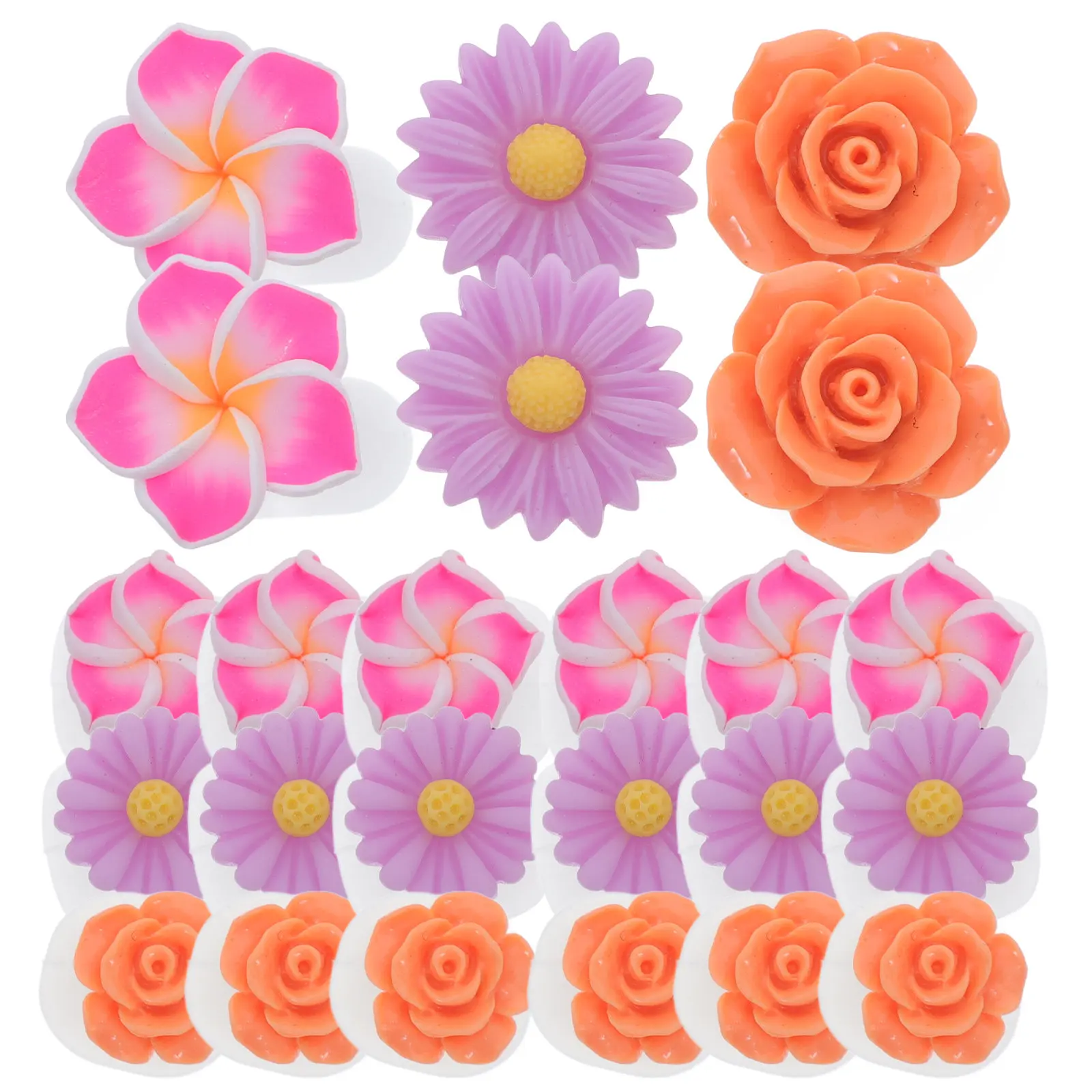 

24Pcs Daisy Flower Silicone Toe Separators Soft Pedicure Nail Art Spacers Bunion Relief Straightening Tool Nail Separator