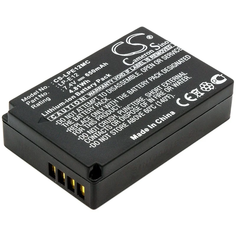 Li-ion Camera battery for Canon,7.4V,EOS M EOS 100D Rebel SL1 Digital OS-M EOS Kiss X7 PowerShot SX70 HS
