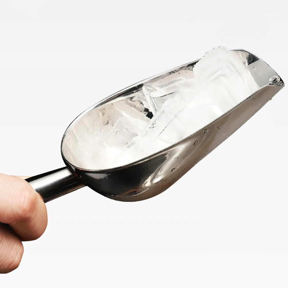 

2pcs Stainless Steel Pet Food Scoop Durable Deep Spoon For Dog Cat Easy Clean Feeding Shovel Multifunctional