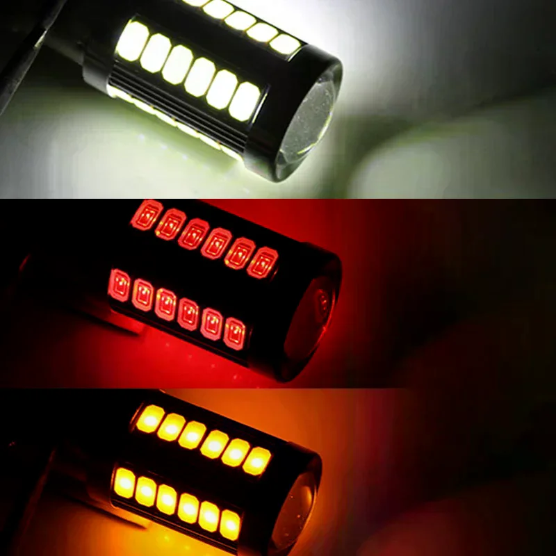 

2Pcs LED T20 Bulb 1156 1157 5730 5630 33SMD for Car Truck ATV - Turn Signal Lights Reverse Lamp DRL High Brightness Auto Lightin